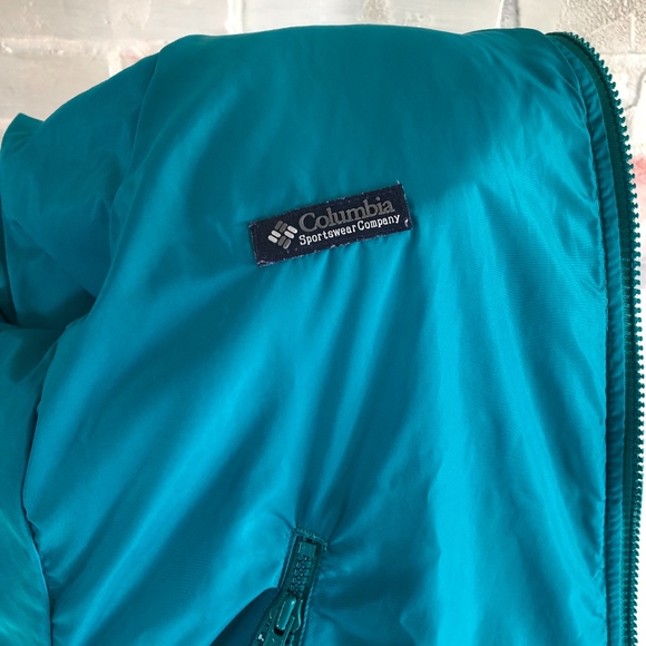 Columbia Reversible Bomber Puffer Jacket Vintage - Picture 7 of 8